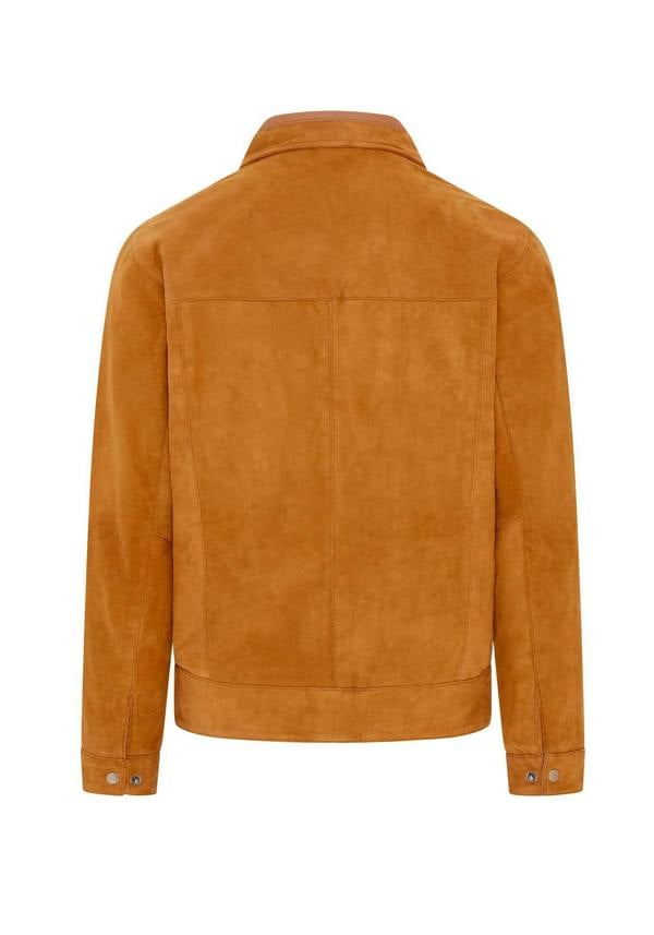Infinity Leather Mens Retro Classic Suede Leather Harrington Biker Jacket - Bryne