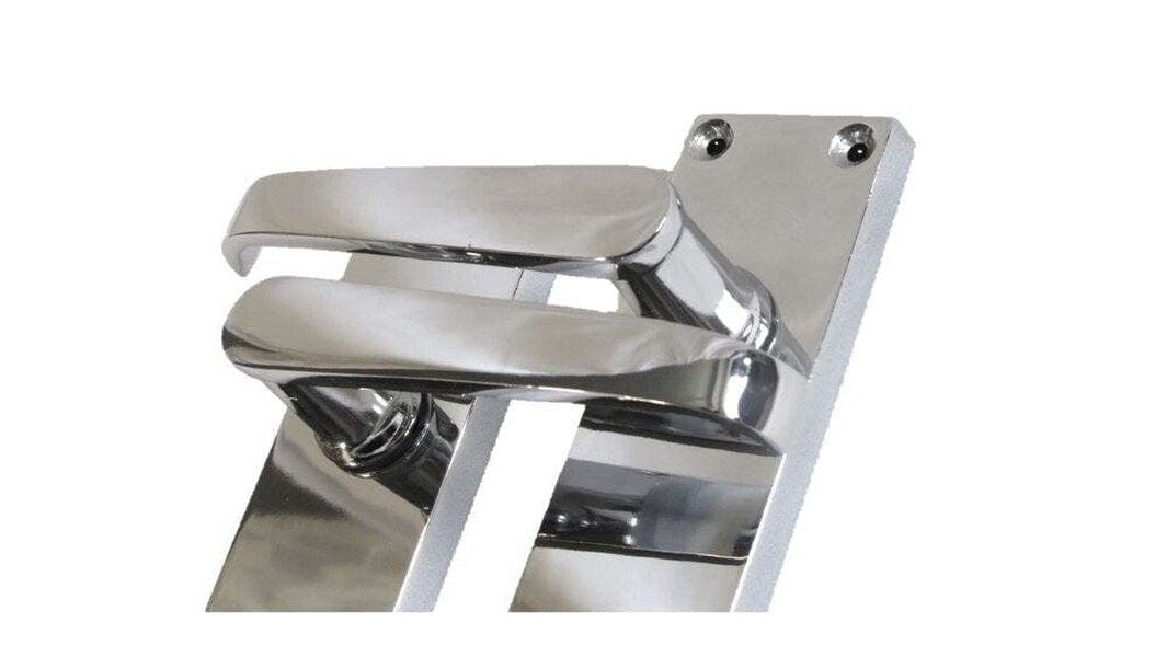 EDH Door Hardware Victorian Straight Chrome Door Handles – Interior Lever Handles + Tubular Latch