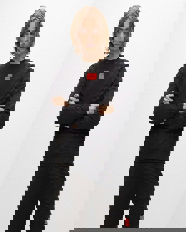 HUGO HUGO Diragol212 Label Logo Mens Sweatshirt NOS