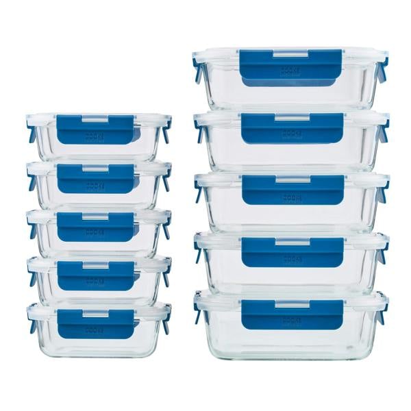Cooks Professional Glass Storage Containers | Set of 10