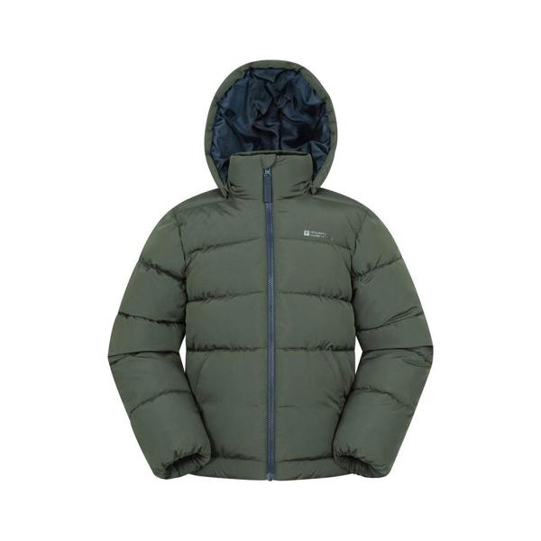 Mountain Warehouse Childrens/Kids Hawthorne Water Resistant Padded Jacket - Khaki Green - 