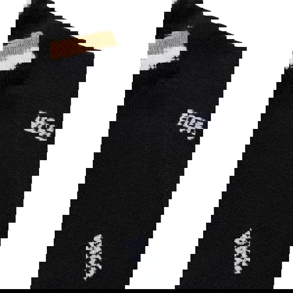 BOSS Orange 2 Pack Uni Stripe Mens Trainer Socks NOS - Black 001