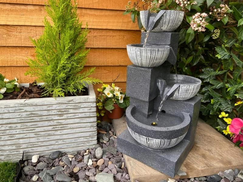 Tranquillity Water Features Eclipse 4 Bowl Contemporary Water Feature
