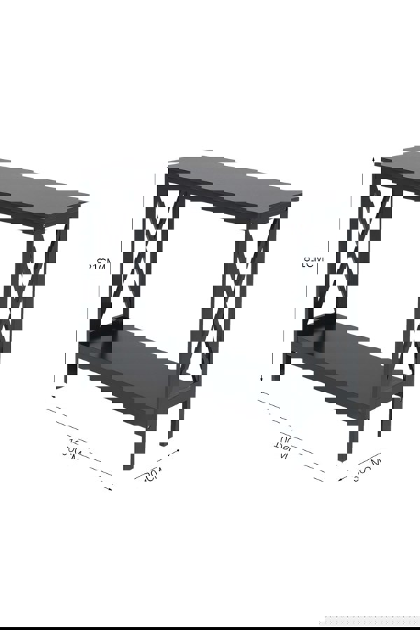 Living and Home Modern Narrow Wooden Side Table