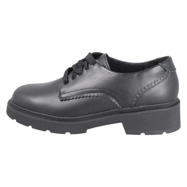 Clarks Girls Clarks Scalloped Edge Chunky Sole School Shoes Eris Pure