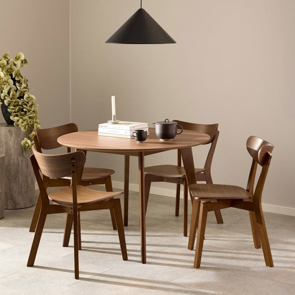 Furniture To Go Roxby Dining Chairs in Walnut Set of 2