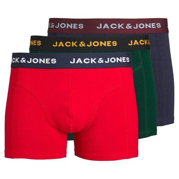 Jack And Jones Mens James Boxer Shorts (Pack of 3) - Multicoloured - 