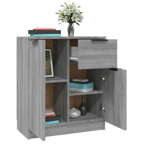 Berkfield Sideboards 2 pcs Grey Sonoma 60x30x70 cm Engineered Wood