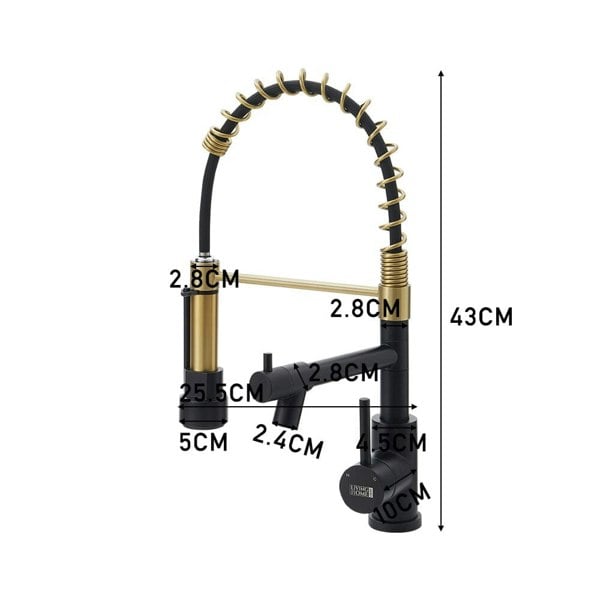 Kitchen Faucet with Pull Down Spring Spout and Pot Filler Kitchen Taps Living and Home