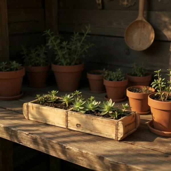 57CM RECLAIMED WOODEN DOUBLE BRICK MOLD