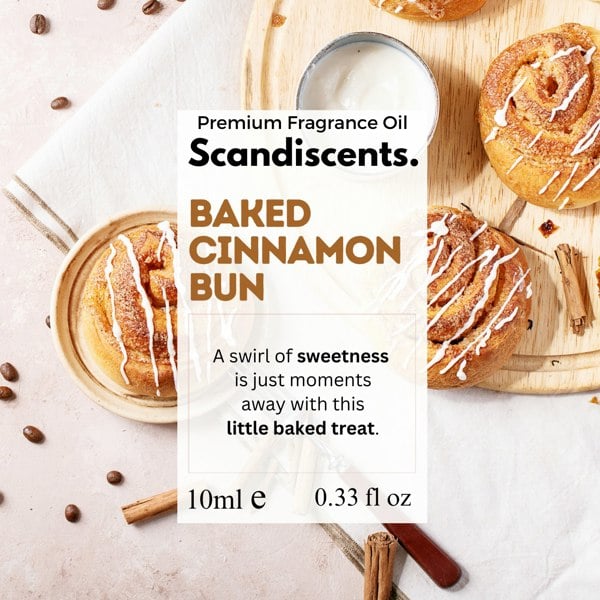 Baked Cinnamon Bun - Scandiscents, waterless diffuser, essential oils, fragrance oils