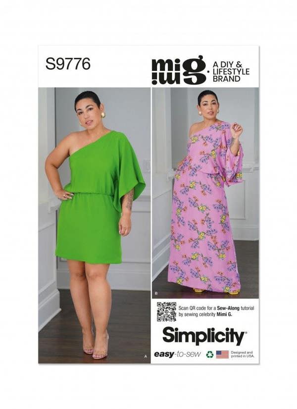 Simplicity Sewing Pattern 9776, Caftans, Dresses for Women, D5 (4-6-8-10-12) - Easy