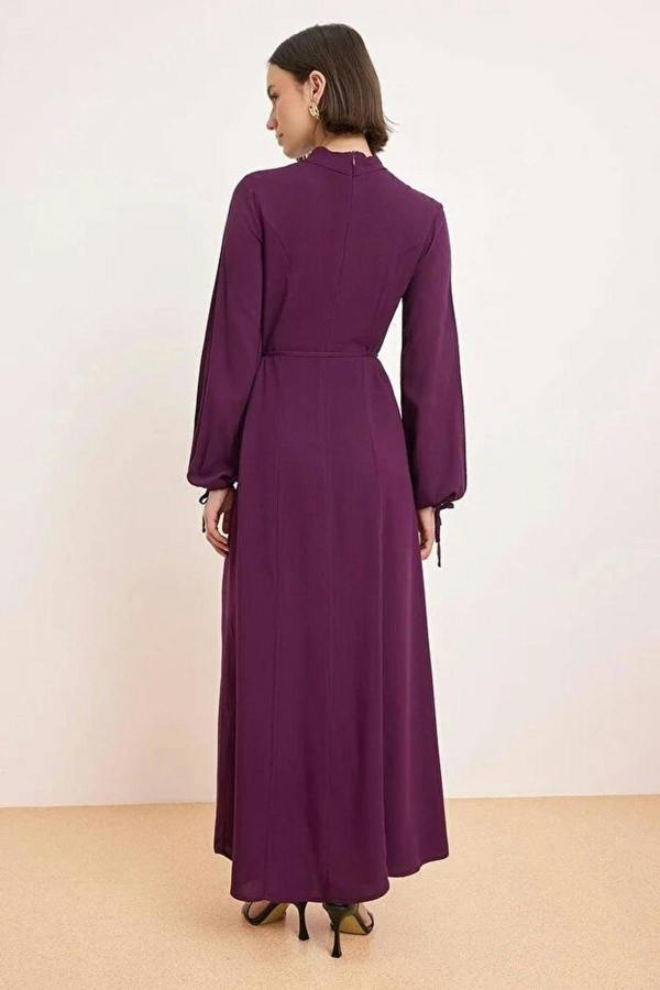 WOVCOR Unlined Plain Woven Shally Dress