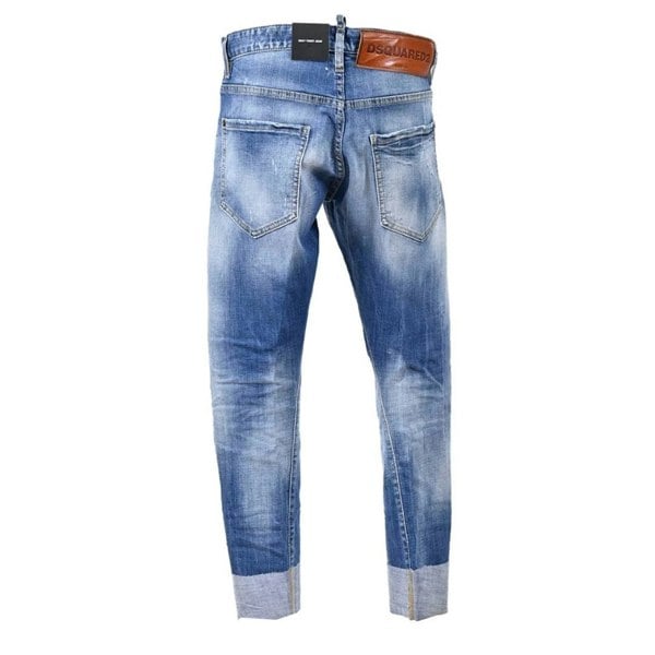 DSQUARED2 S71LB0960 S30664 SEXY TWIST JEAN 470 NAVY BLUE JEANS Mens 44