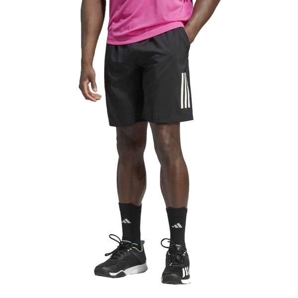 Adidas Mens Club Shorts - Black/White - 
