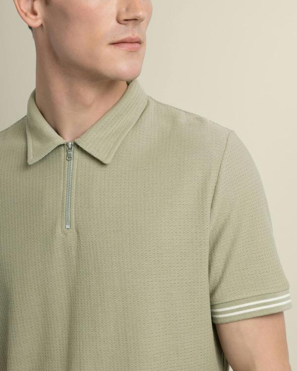 Larsson & Co Odin - Textured Polo Shirt