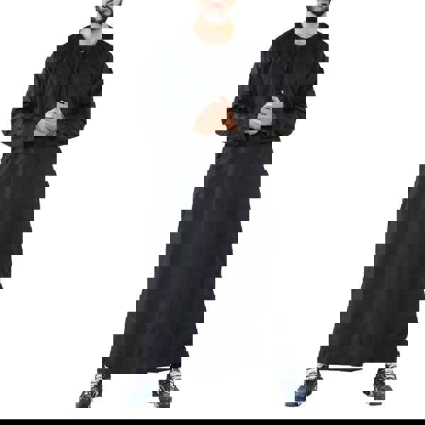 105_thobe_Black_L - 56, 105_thobe_Black_M - 54, 105_thobe_Black_S - 52, 105_thobe_Black_XL - 58, 105_thobe_Black_XXL - 60