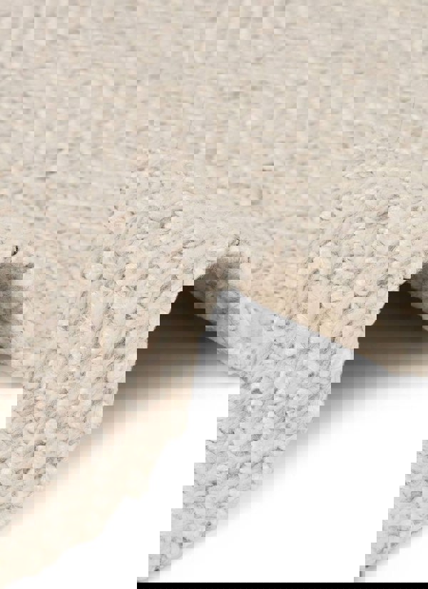 The Rugs Majoli Natural White Herringbone Wool & Jute Rug