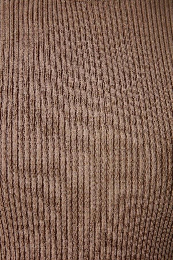 WOVCOR Slim Fit Turtleneck Ribbed Knit Men's Sweater