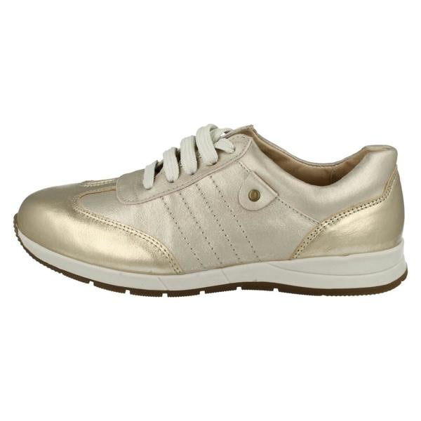 DB Shoes Ladies Easy B Wide Fitting Casual Shoes Crystal