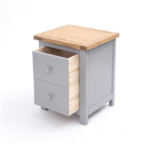 Cabinet Bits Mirano 2 Drawer Bedside Table