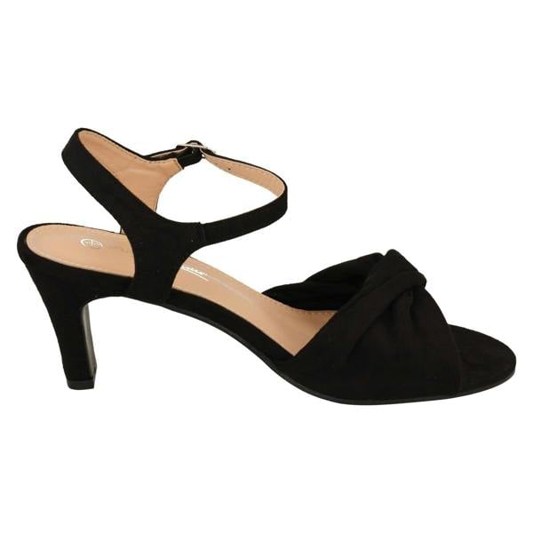 Anne Michelle Ladies Anne Michelle Mid Heel Casual Wide Fit Sandals F12111