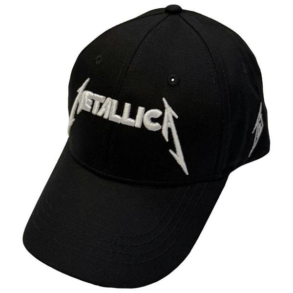 Metallica Text And M Band Logo Baseball Cap
