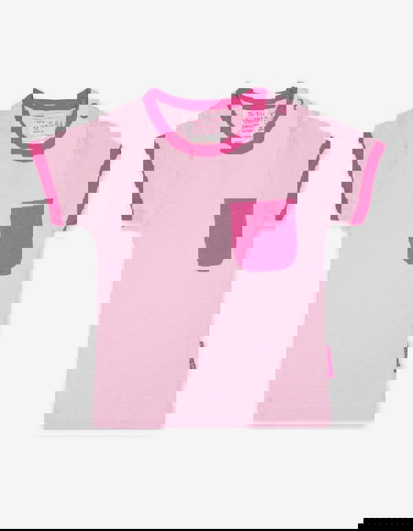 Organic Pink Multi Stripe 2 - Pack T-Shirt - Toby Tiger UK Retail