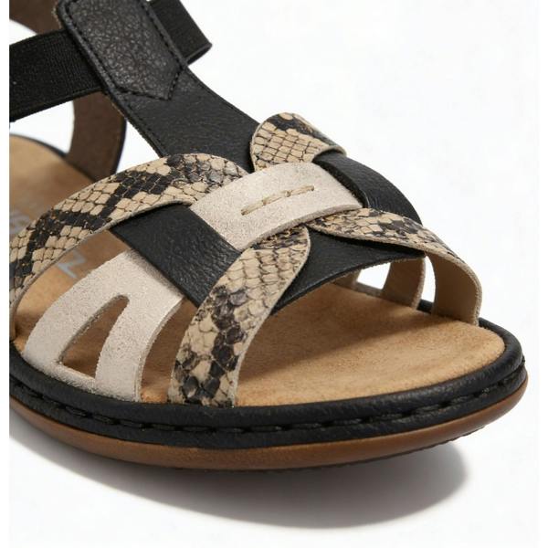 Rieker Rieker 65918-92 Womens Ankle Strap Sandals Multi