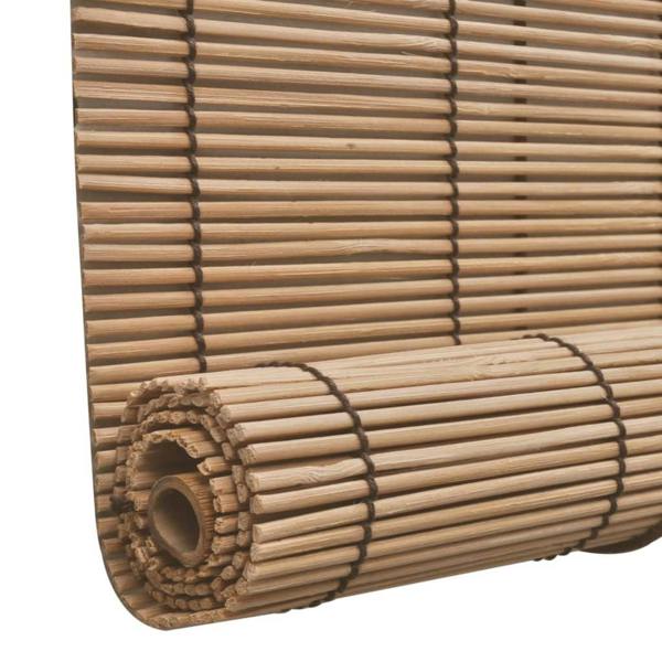 Berkfield Brown Bamboo Roller Blinds 100 x 160 cm