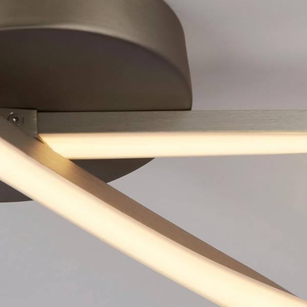 Lighting Collection Minimalist Loop‑Form LED Semi‑Flush Ceiling Light