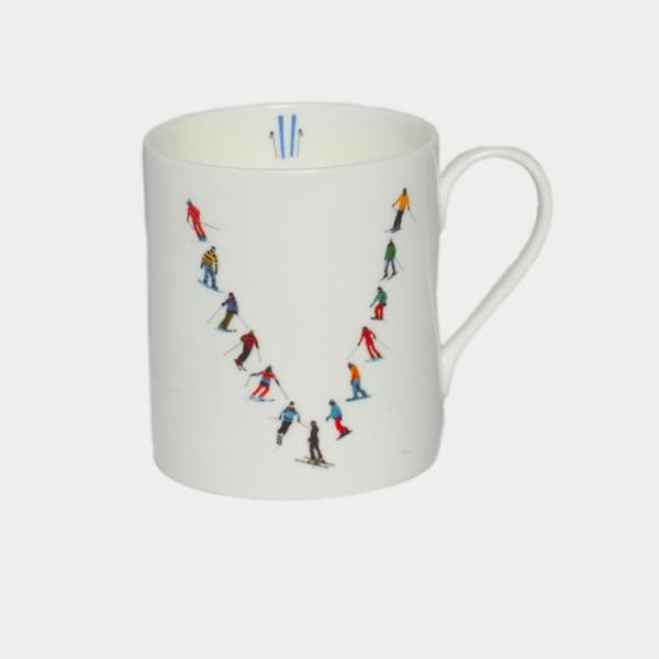 Powderhound Alphabet Ski Mug V
