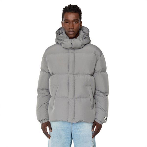 Diesel W-Rolf-Nw Winter Puffer Jacket - Grey