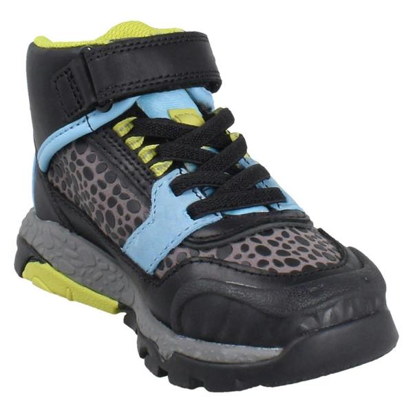 Clarks Boys Clarks Dinosaur Detail Hi Top Trainers Steggy2 Tri K