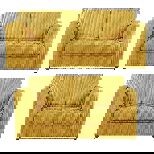 Furnishings For Less Luxor Full Jumbo 3 + 2 Seater Sofa Set – Full Back