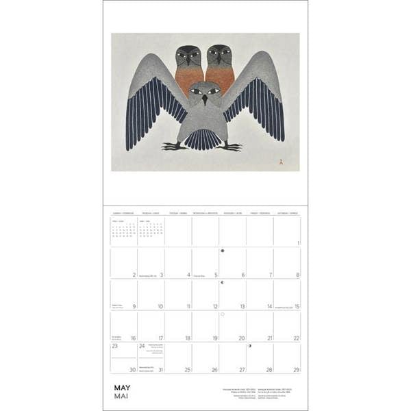 Inuit Art, Kenojuak Ashevak Calendar 2027, Wall Calendars, Month To View, Art, Gift