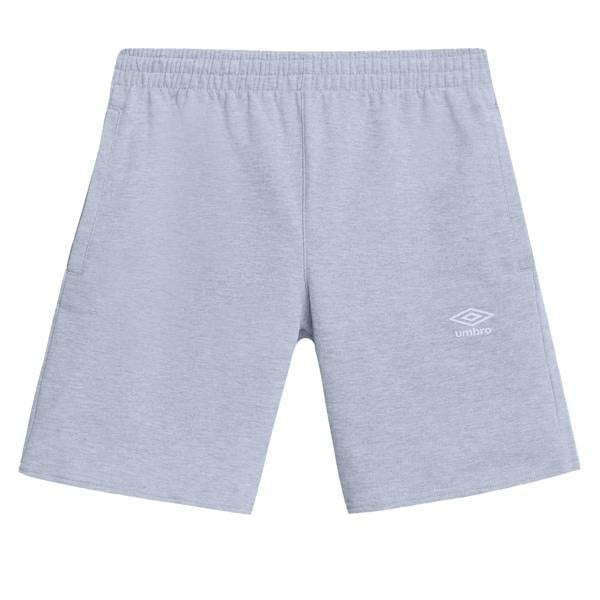 Umbro Mens Fleece Logo Casual Shorts - Grey Marl