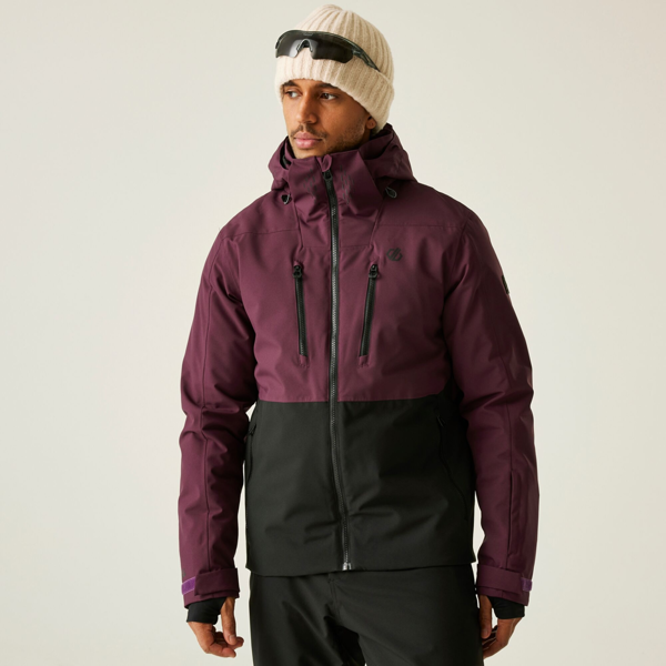 Dare 2B Mens Baseplate III Ski Jacket - Black/Fig