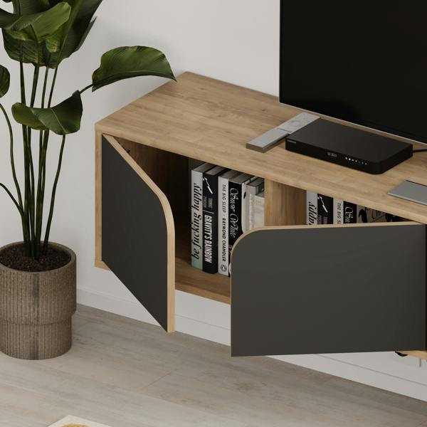 Decortie Spark Modern TV Unit Multimedia Centre with Storage Cabinet 180cm Width