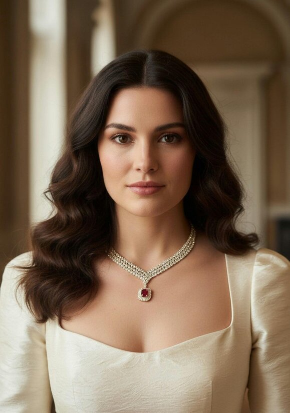 Latelita Countess Statement Ruby Necklace Gold