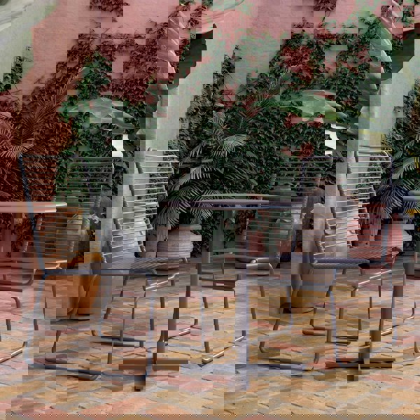 Dorel Home Nyla 3PC Outdoor Patio Bistro Set in charcoal