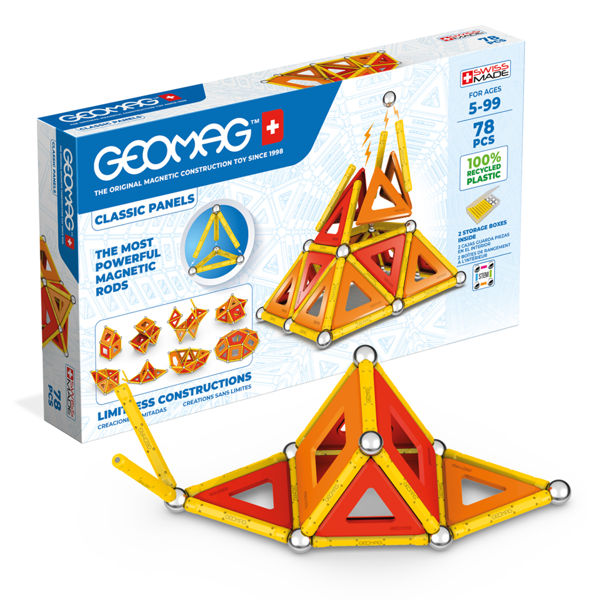 Geomag Magnetic Panels - 78 Pieces