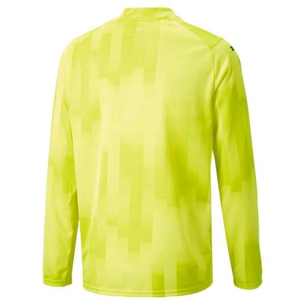 Puma Childrens/Kids Teamtarget Abstract Long-Sleeved Goalkeeper Jersey - Yellow - 