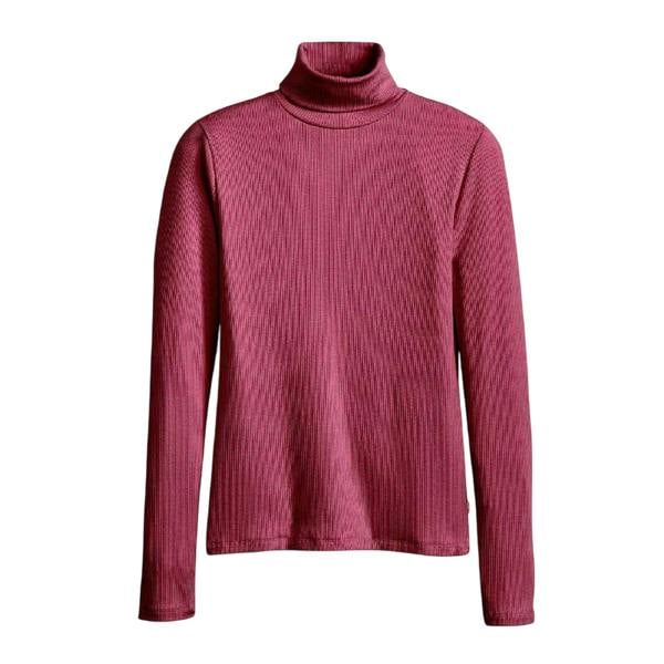 Levis Womens/Ladies Slim Turtleneck - Burgundy - 
