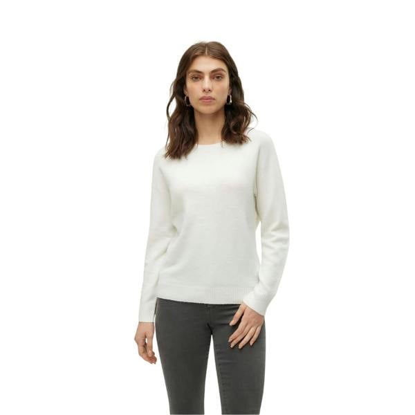 Vero Moda Womens/Ladies Plain Knitted Jumper - Snow White - 