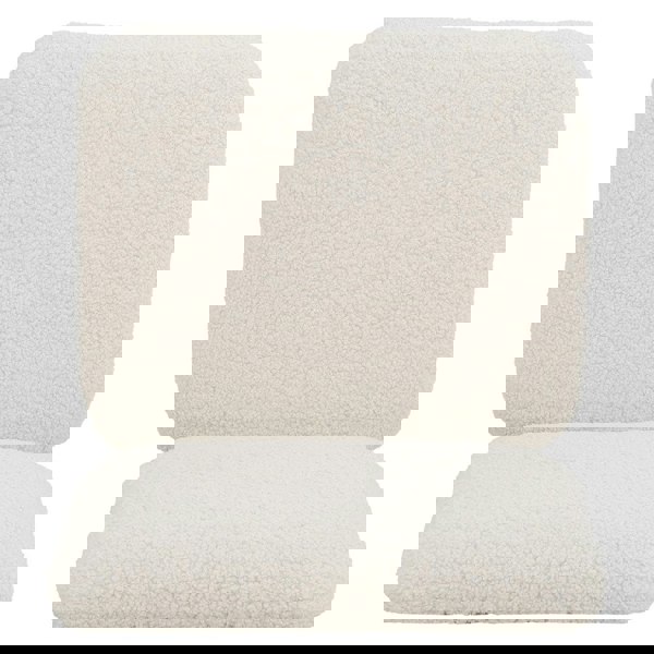 H 80cm Faux Wool Cocktail Chair Metal Frame Occasional Chair Cocktail Chairs Living and Home