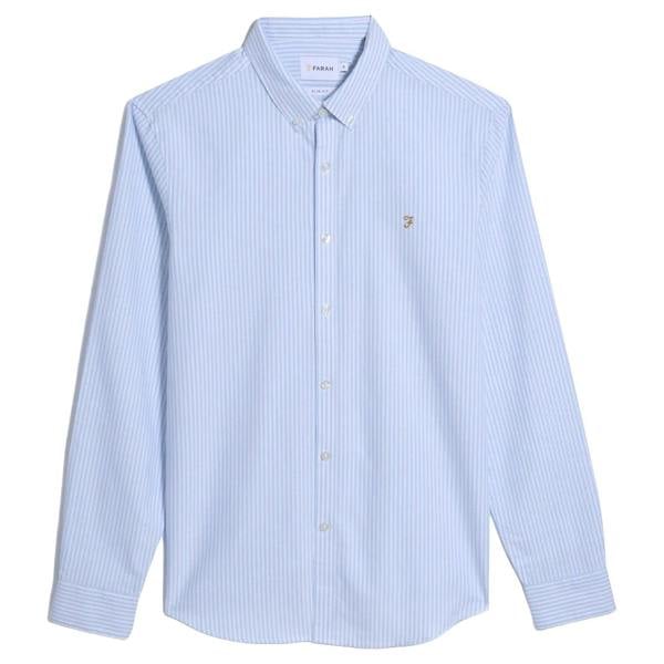 Farah Brewer Striped Oxford Shirt