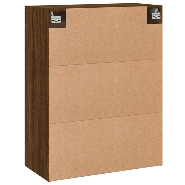 Berkfield Wall Mounted Cabinet Brown Oak 69.5x34x90 cm Engineered Wood