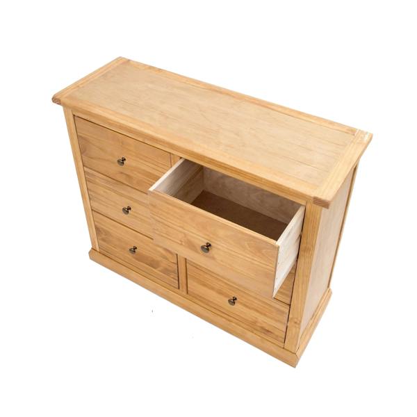Cabinet Bits Lucca 6 Drawer Chest of Drawers Brass Knob