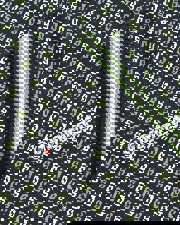 Lambretta All Over Geometric Mens Smart Classic Retro Polo Shirt